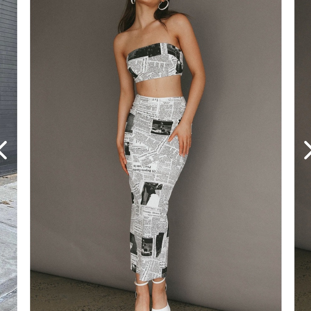 Selfie leslie maxi skirt set